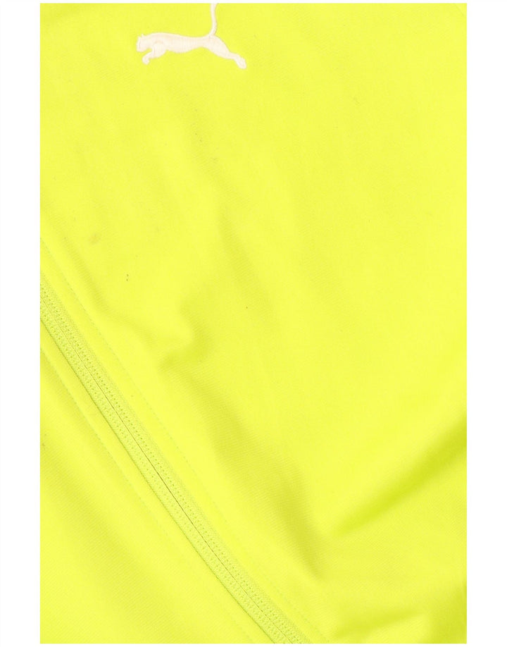 Giacca da tuta da ragazzo PUMA 15-16 anni Poliestere color block verde