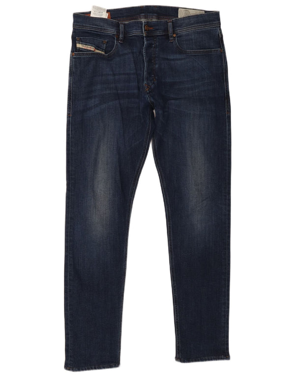 Diesel Uomo Tepphar Carrot Jeans Slim W33 L32 Blu Navy Cotone
