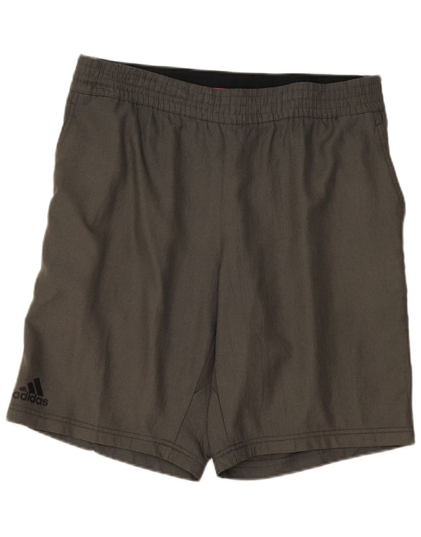 Pantaloncini sportivi Adidas Climacool da uomo di grandi dimensioni in poliestere grigio