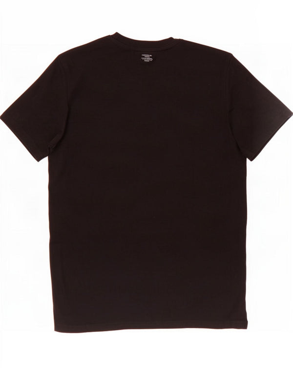 Champion Mens Graphic T-Shirt Top Small Black Cotton