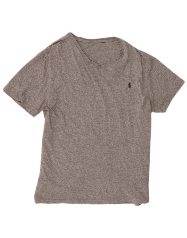 T-shirt da uomo Polo Ralph Lauren Top in cotone grigio medio