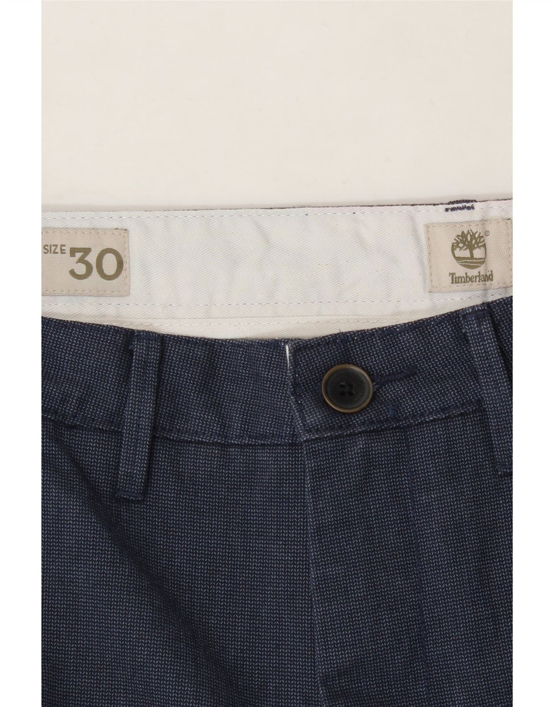 TIMBERLAND Mens Chino Shorts W30 Medium Navy Blue Cotton Vintage Timberland and Second-Hand Timberland from Messina Hembry 