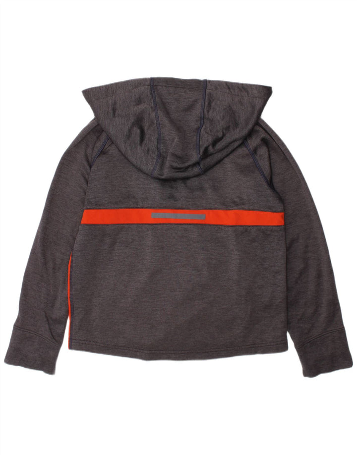Maglione con cappuccio e zip per ragazze Russell Athletic 7-8 anni in poliestere grigio medio