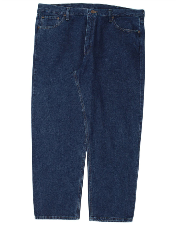 Jeans dritti da uomo Wrangler W40 L30 cotone blu navy