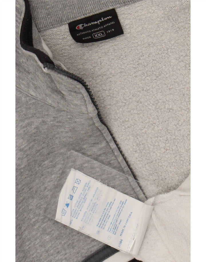 Giacca da tuta da uomo CHAMPION 2XL Cotone color block bianco