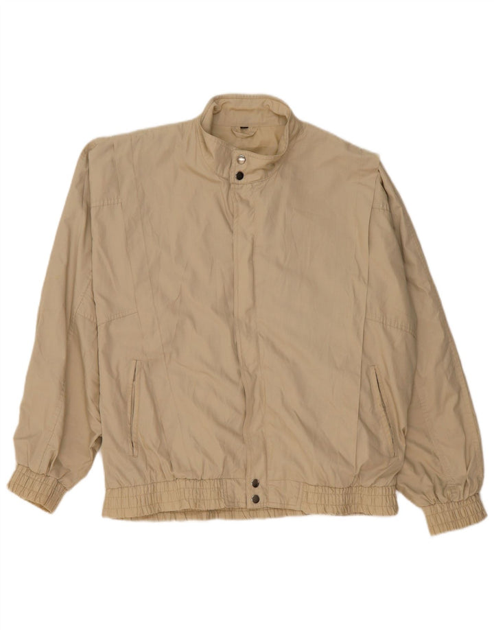 Giubbotto bomber vintage da uomo IT 52 XL Poliestere beige