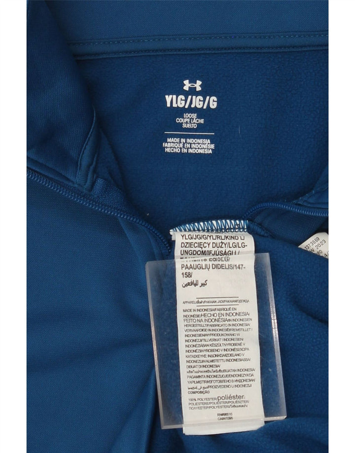Felpa con collo con zip per ragazzi UNDER ARMOUR 11-12 anni grande blu