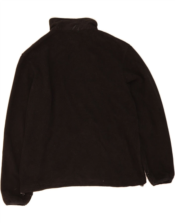 REEBOK Mens Fleece Jacket UK 36 Small Black Polyester Vintage Reebok and Second-Hand Reebok from Messina Hembry 