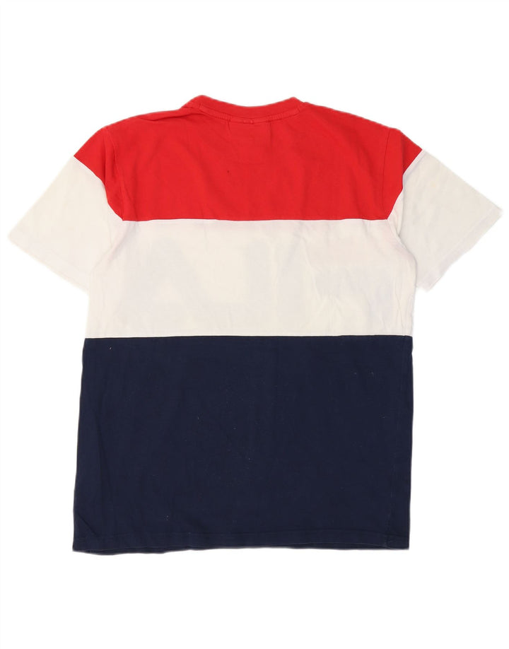 T-shirt grafica da uomo FILA Top piccola in cotone color block multicolore