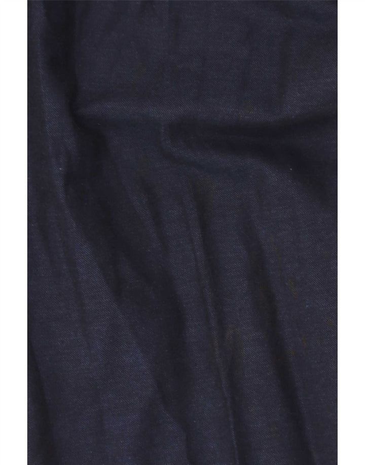 Pantaloni da abito slim da uomo Marks & Spencer W34 L31 cotone blu navy