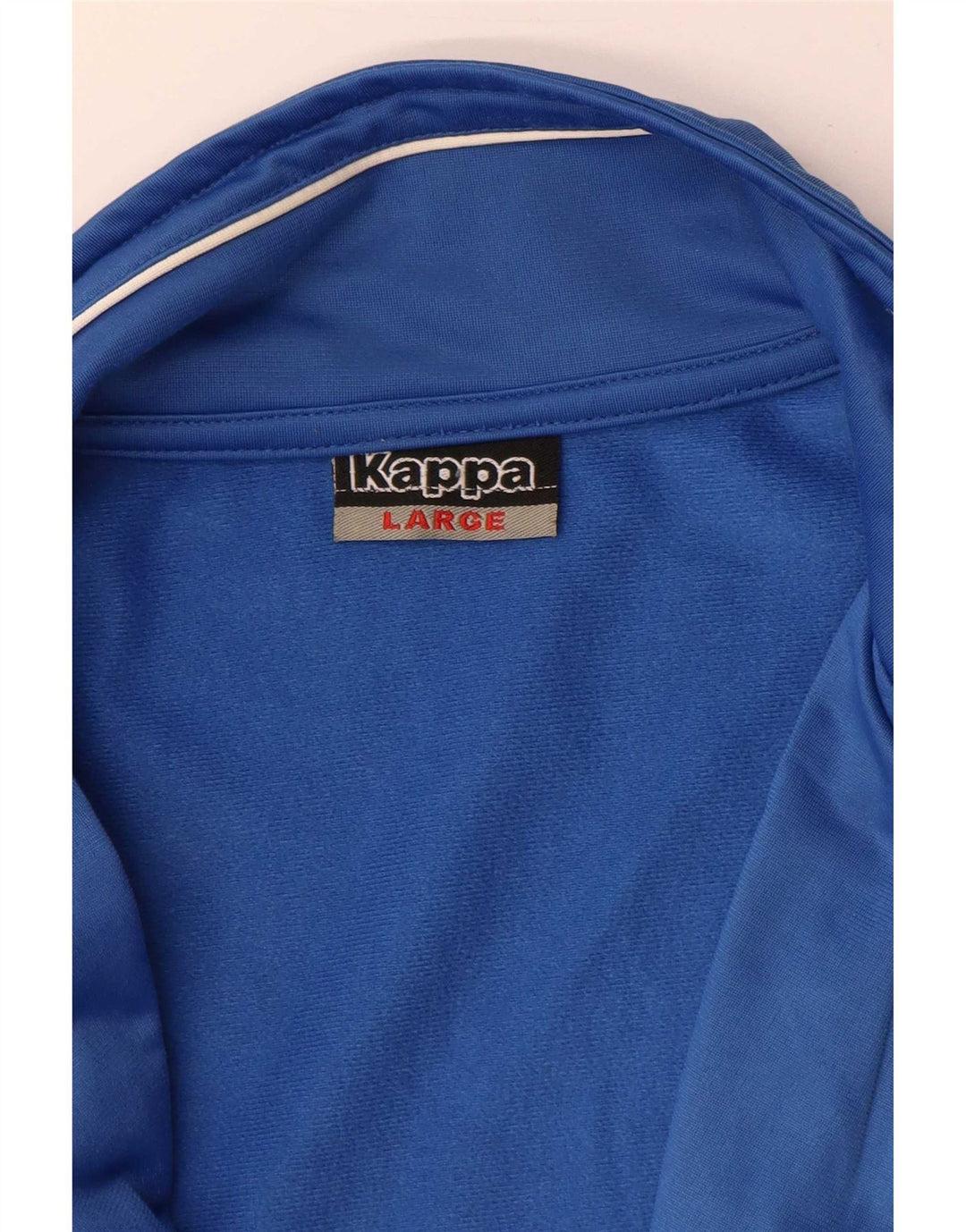 Giacca da uomo con grafica Kappa, giacca grande, color block blu
