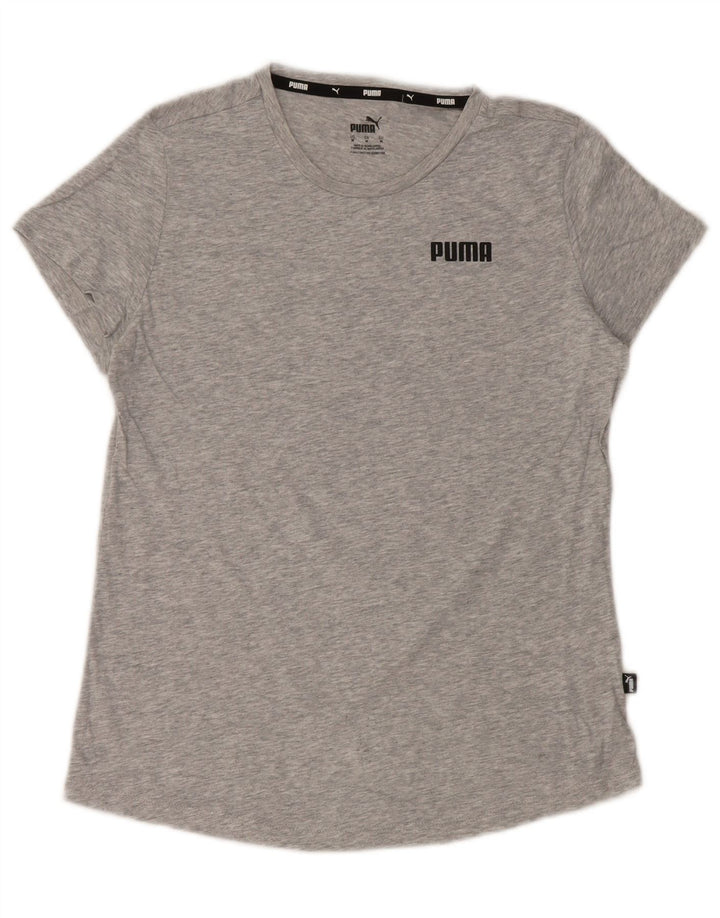 T-shirt da donna Puma UK 12 cotone grigio medio
