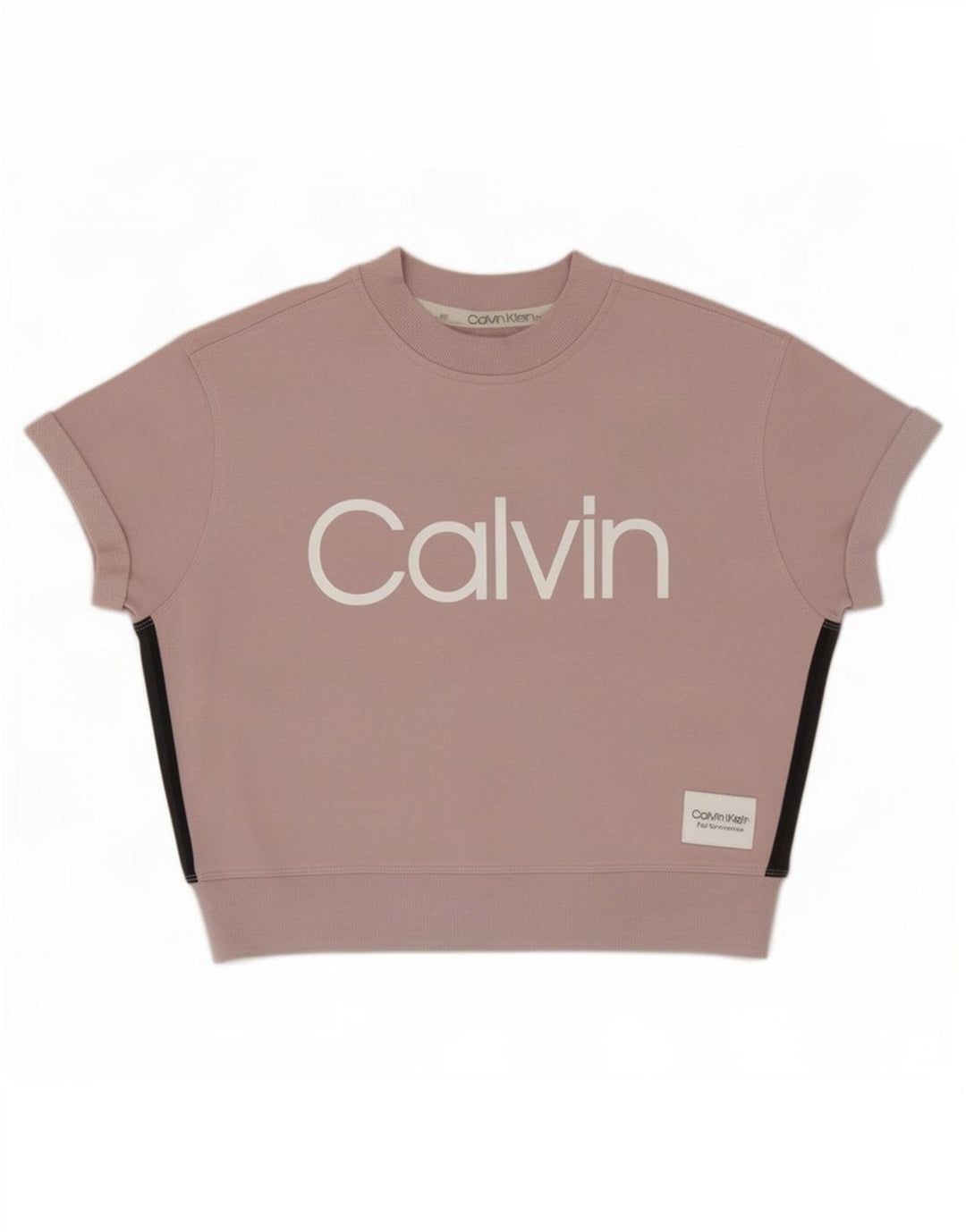 Felpa con grafica oversize da donna Calvin Klein UK 14 Rosa medio