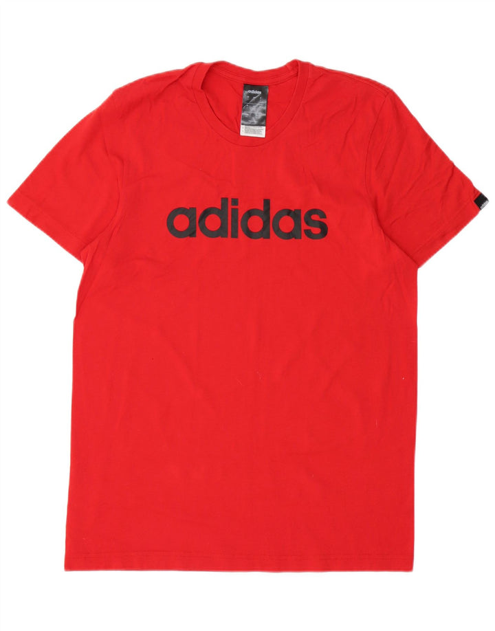T-shirt grafica da uomo ADIDAS Top piccola rossa in cotone