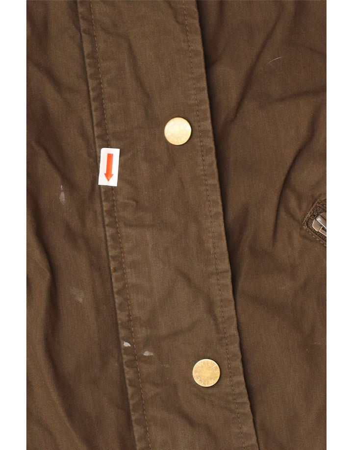 JACK WILLS Giacca multiuso da donna UK 8 piccola in cotone kaki