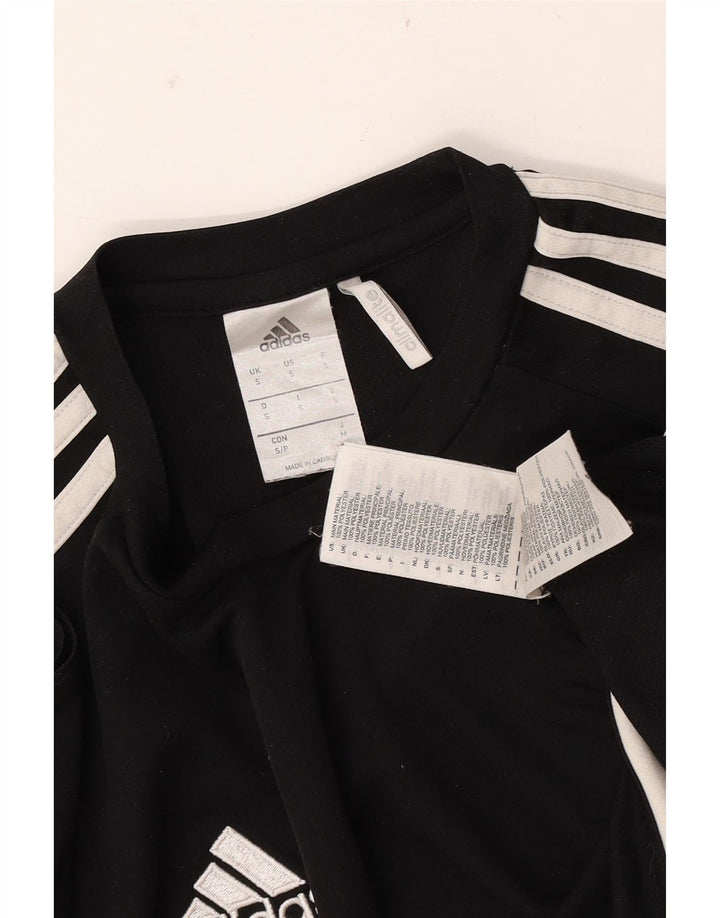 T-shirt ADIDAS da uomo Climalite Top Small in poliestere color block nero