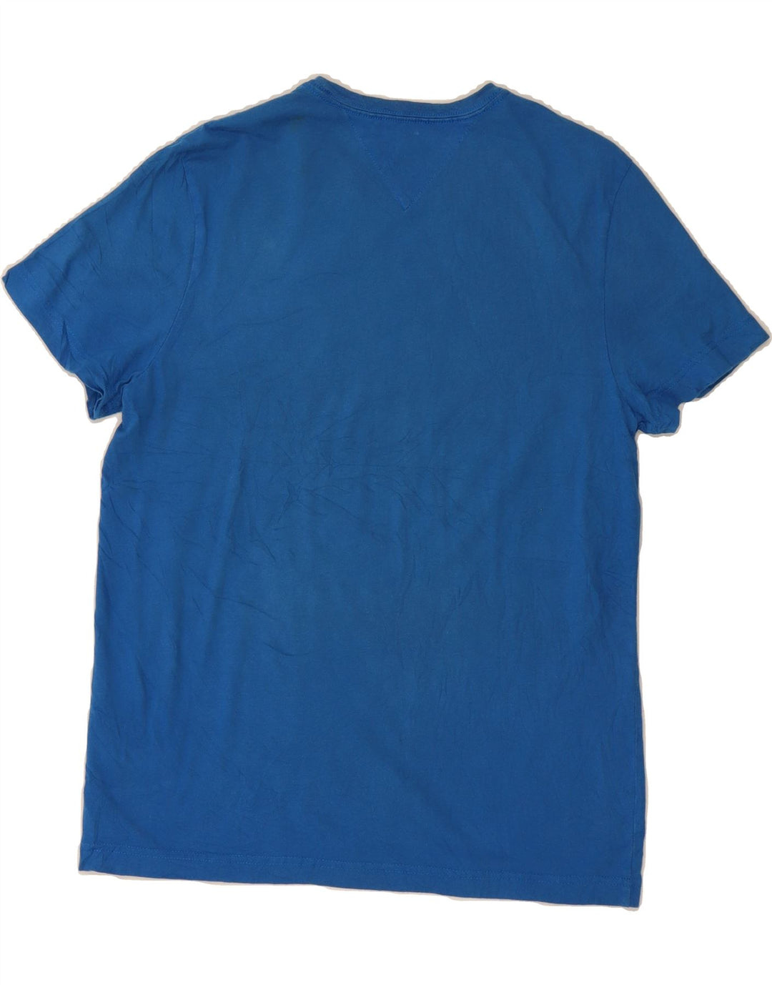 TOMMY HILFIGER Mens Graphic T-Shirt Top Small Blue Cotton Vintage Tommy Hilfiger and Second-Hand Tommy Hilfiger from Messina Hembry 