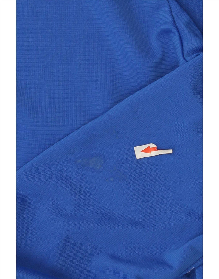 Giacca da tuta da uomo Adidas UK 38/40 Poliestere color block blu medio