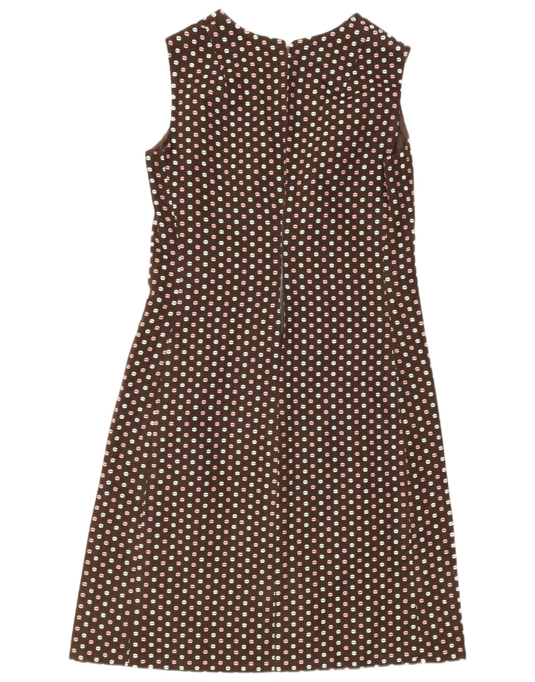 Set vintage da donna a 3 bottoni e 2 pezzi IT 48 XL a pois marroni