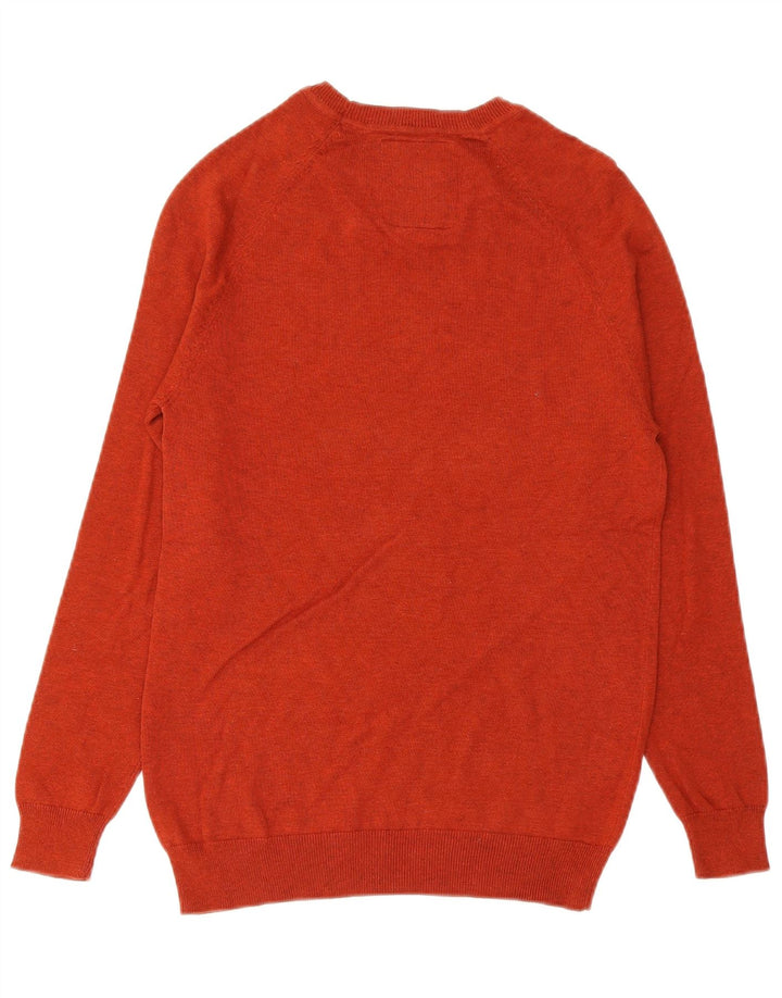 Maglione da uomo con scollo a barca Superdry piccolo in cotone arancione
