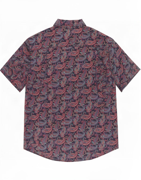 Camicia a maniche corte da uomo Marnie West 2XL Seta Paisley multicolore