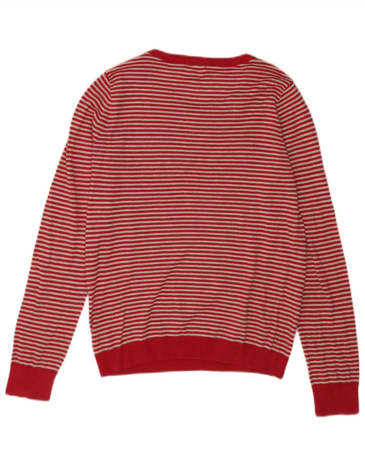 Maglione maglione girocollo da donna Lacoste taglia 38 medio a righe rosse