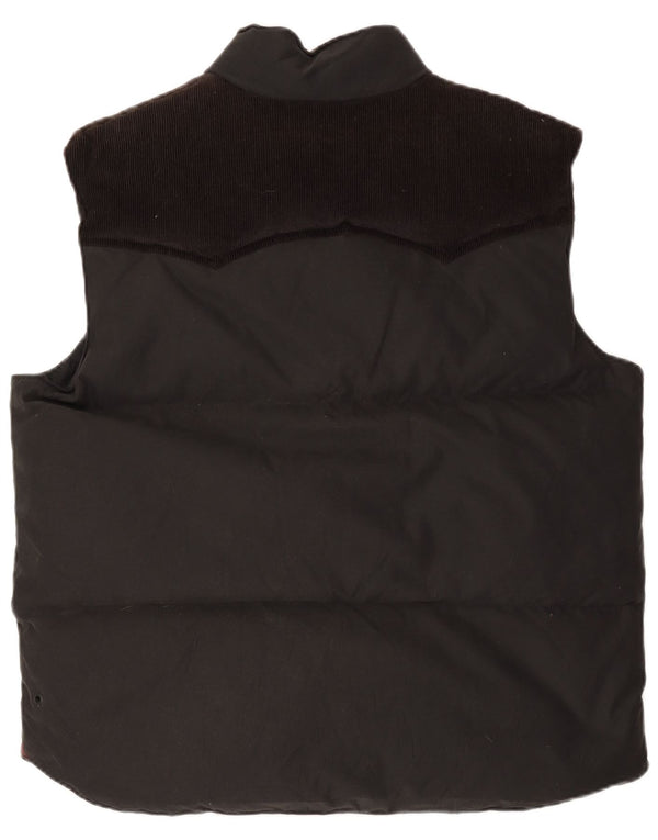 Gilet imbottito da uomo Adidas UK 42 XL Nero Colourblock in poliammide