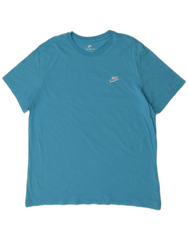 T-shirt da uomo Nike Top XL in cotone blu