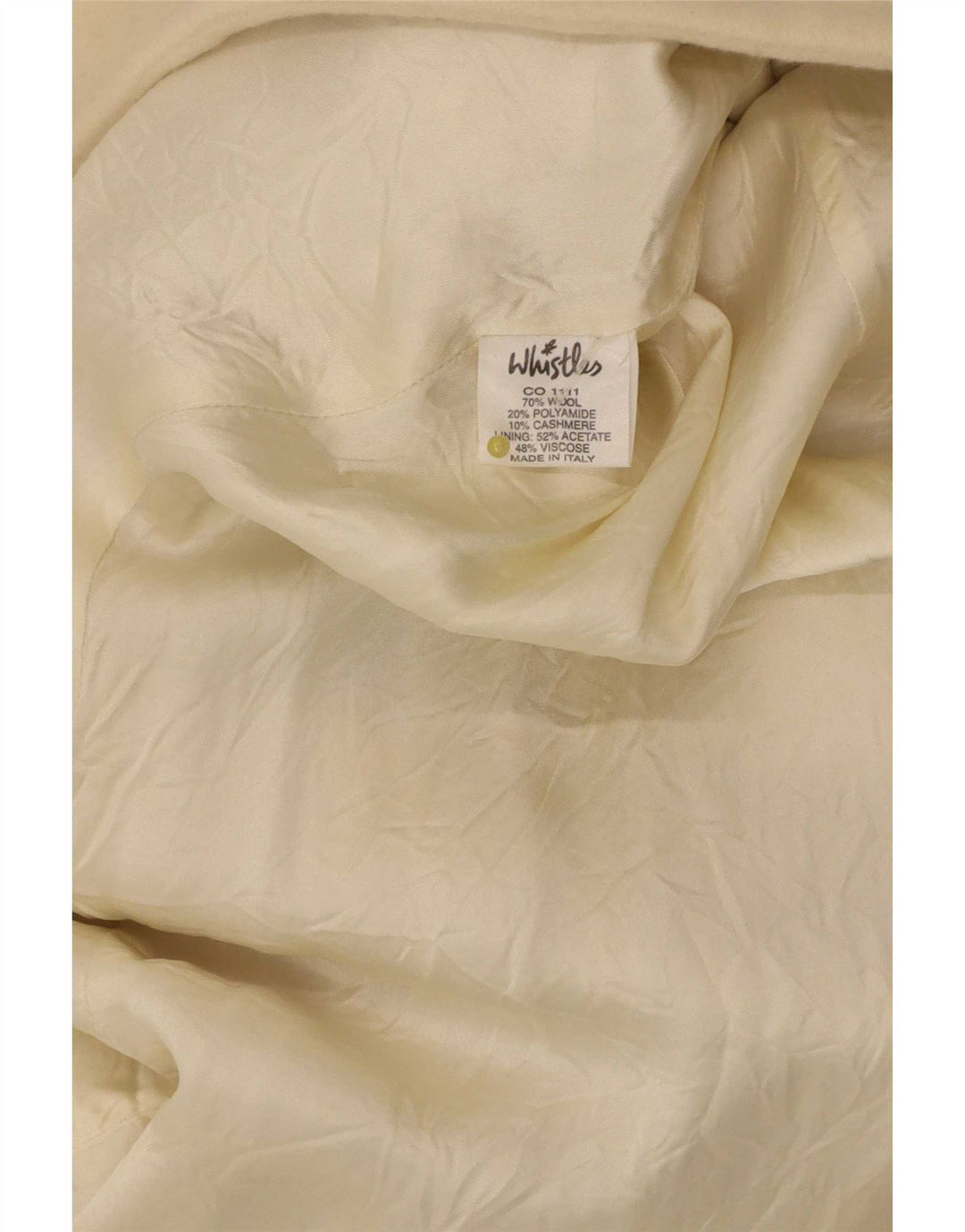 Trench da donna vestibilità regolare Whistler UK 14 medio in lana bianco sporco