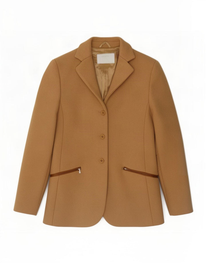 Giacca blazer da donna a 3 bottoni Prada IT 38 XS Beige Lana classica