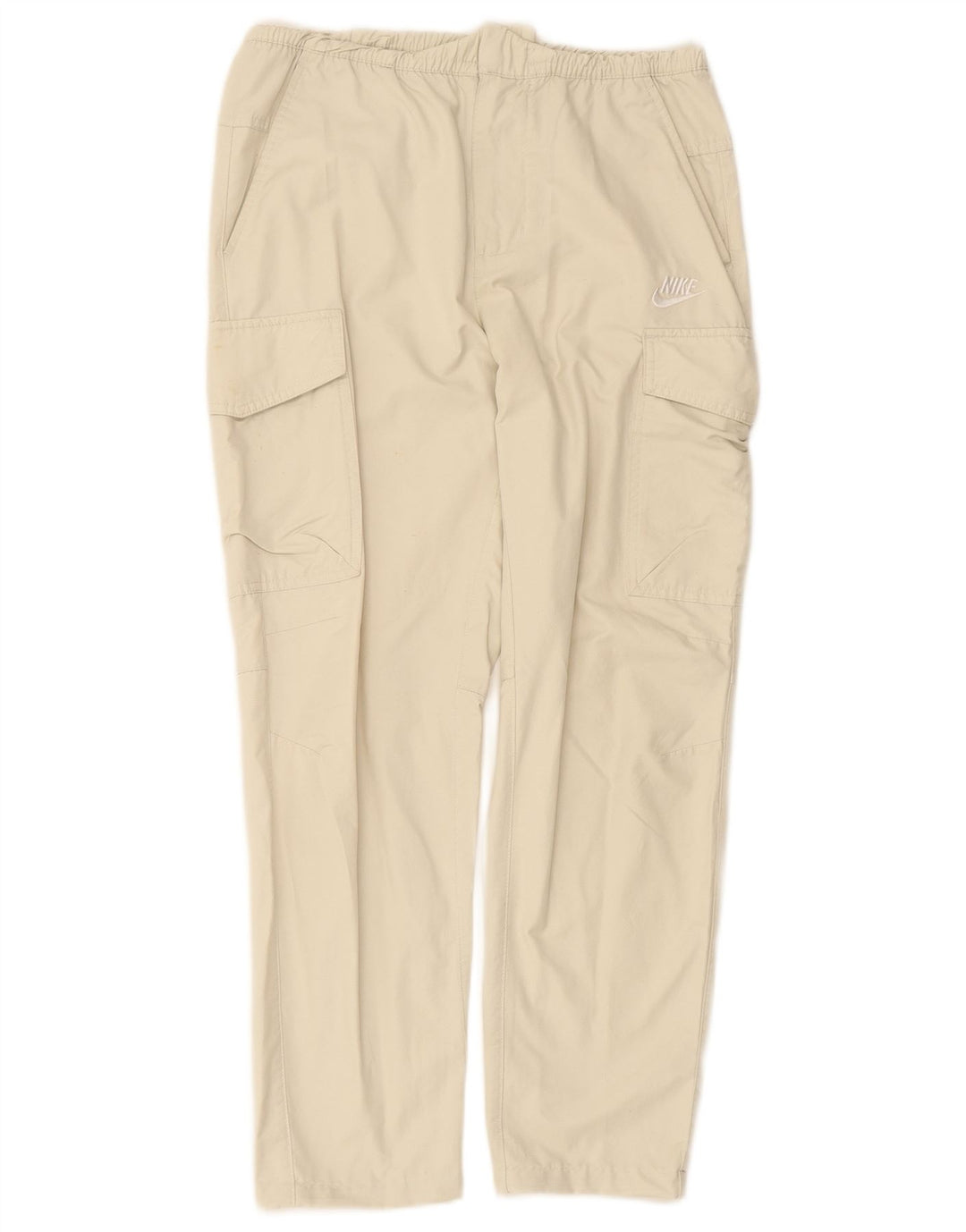 Pantaloni corti cargo da uomo NIKE piccoli W29 L25 in cotone beige
