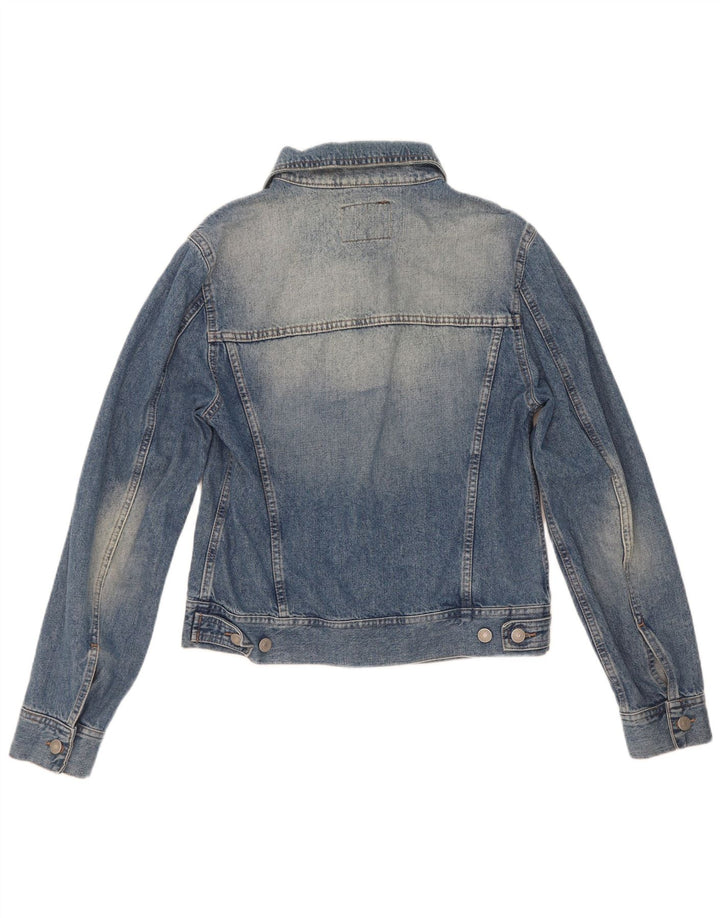 Giacca in denim da uomo Sisley UK 36 piccola in cotone blu