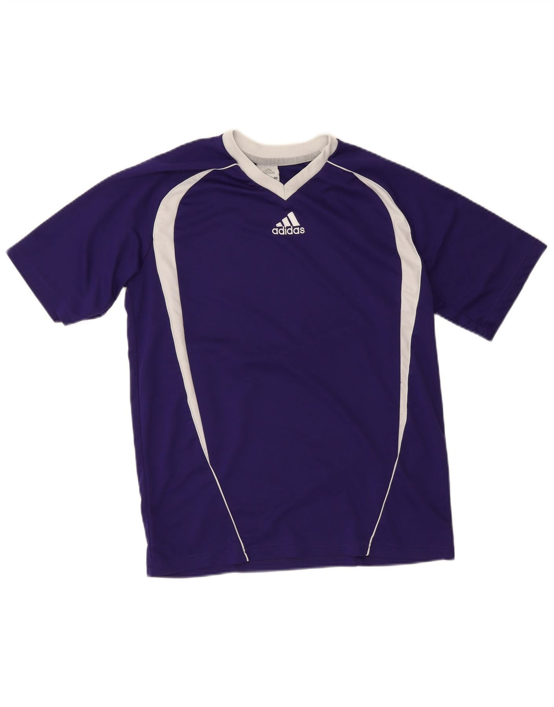 T-shirt da uomo Adidas Top Small viola color block in poliestere