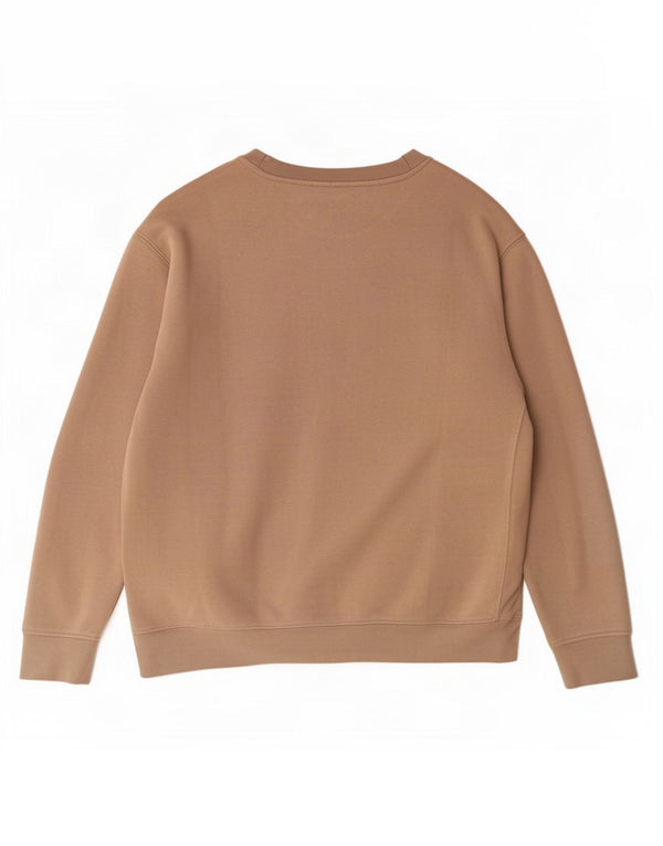 Felpa oversize da donna Nike Jumper UK 10 Small Beige Cotton