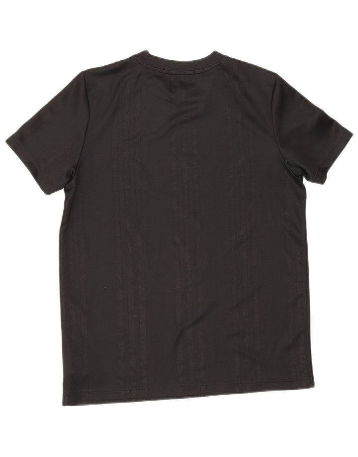 T-shirt grafica da ragazzo Adidas Top 12-13 anni in poliestere nero