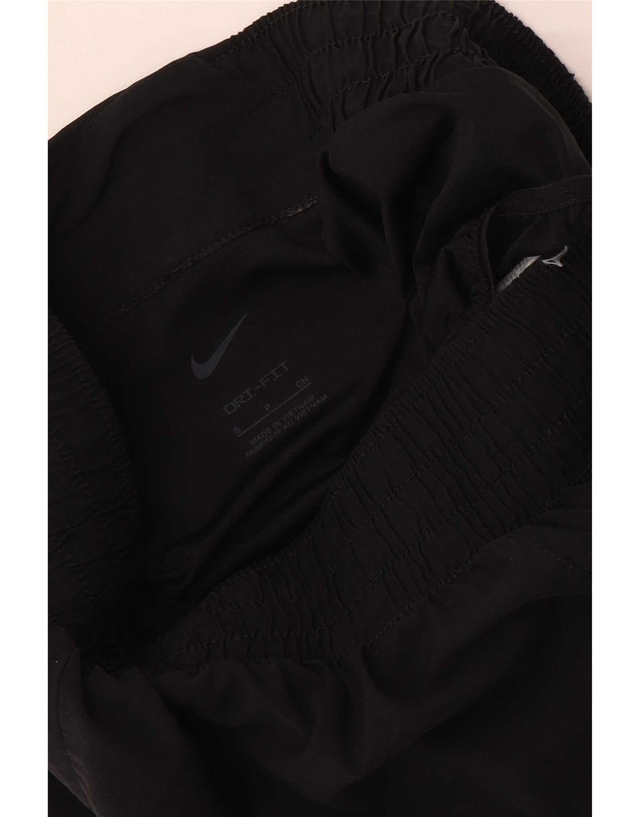 Pantaloncini sportivi grafici Nike da donna UK 10 piccoli poliestere nero
