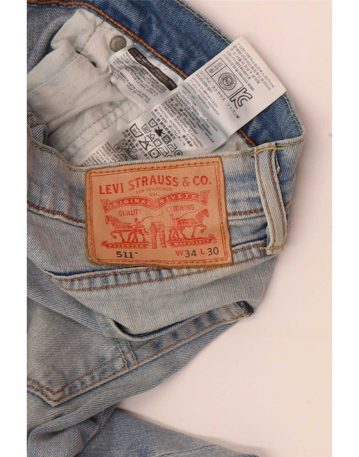 Jeans Levi's Uomo 511 Slim W34 L30 Cotone Blu
