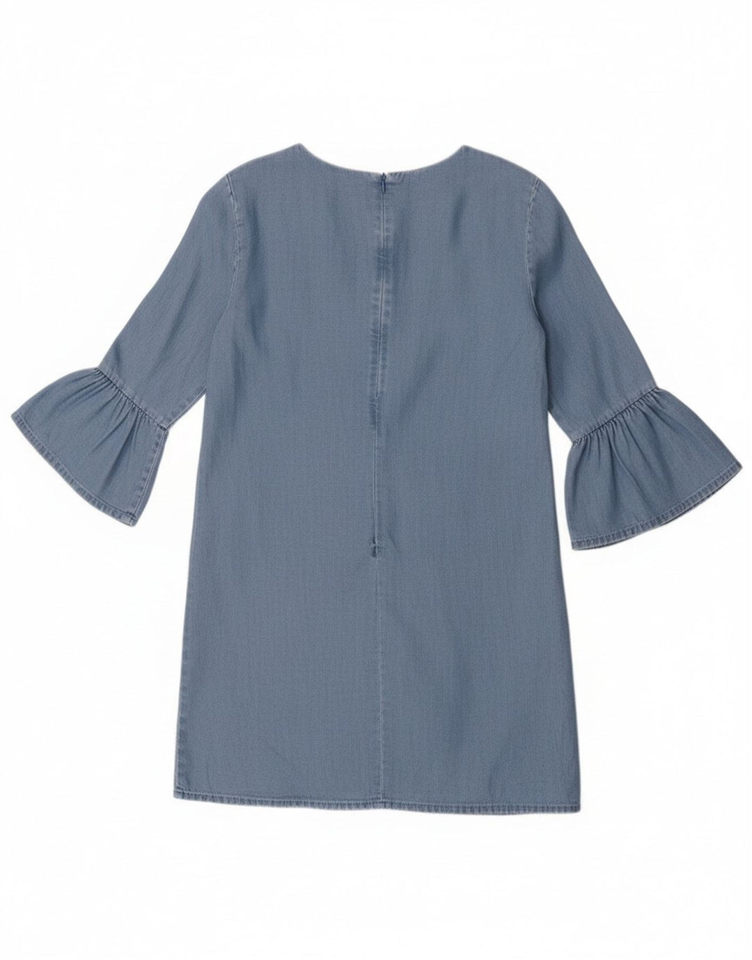 Abito a trapezio da donna Zara con maniche a 3/4 UK 10 Piccolo Lyocell blu