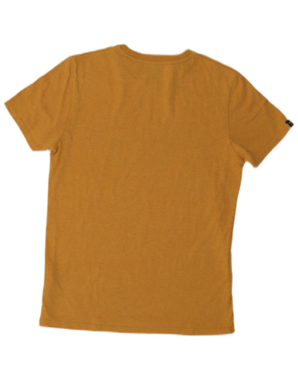 T-shirt grafica da uomo Superdry Top in cotone giallo medio