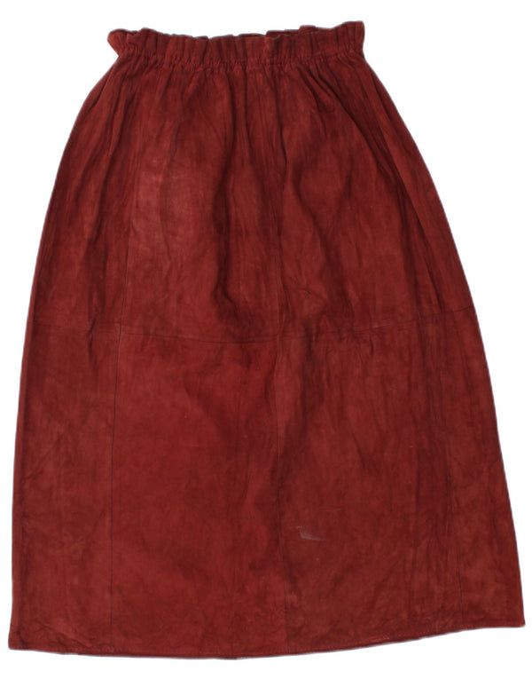 Vintage Womens A-Line Skirt W32 Large Burgundy