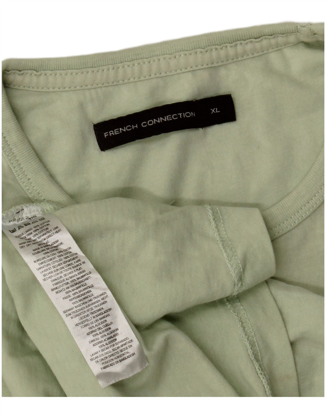 T-shirt da uomo French Connection Top XL in cotone verde