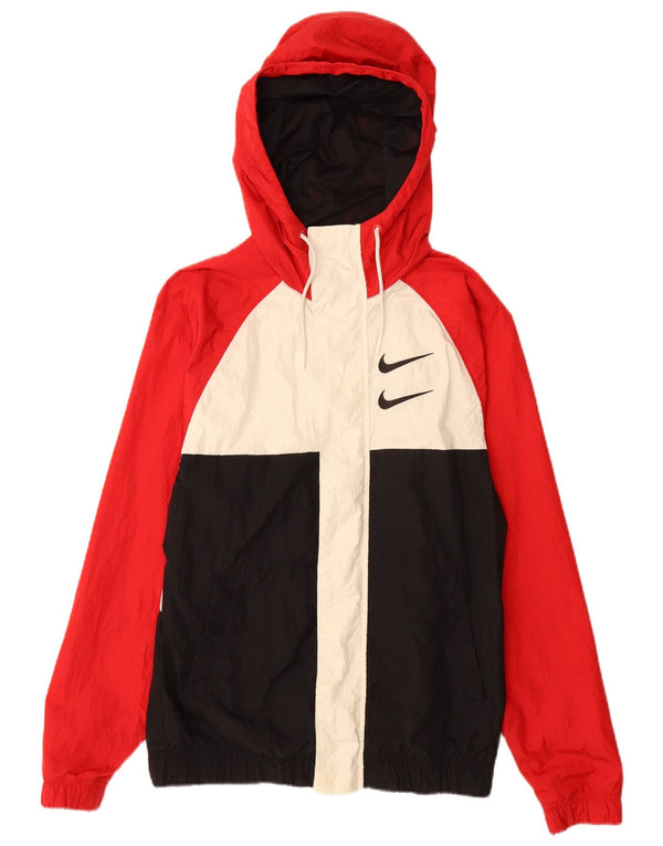 Giacca antipioggia Nike Swoosh Graphic da uomo UK 34 XS multicolore Colourblock