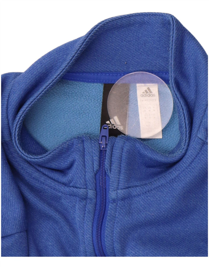 Top da tuta ADIDAS Aeroready Zip Neck Pullover Blu medio