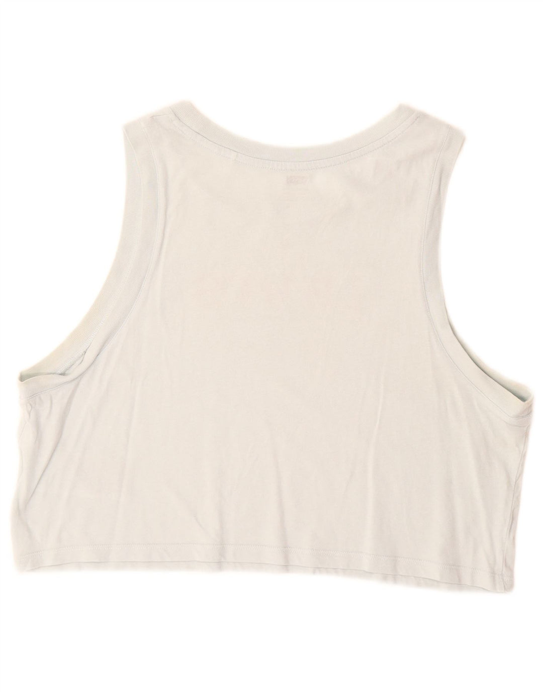 Levi's Canottiera grafica corta da donna UK 16 grande cotone blu