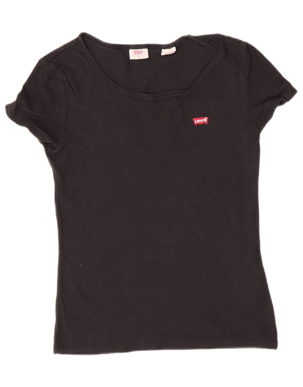 T-shirt da donna Levi's Top UK 6 XS cotone nero