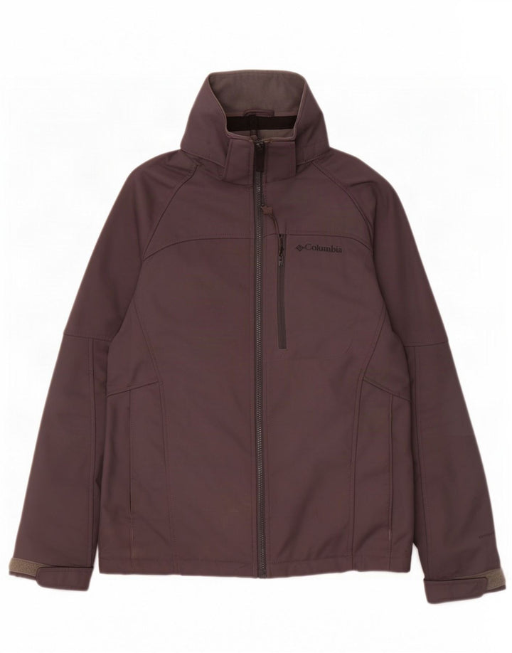 Giacca a vento con cappuccio Columbia Omni-Shield da uomo UK 36 piccola grigia