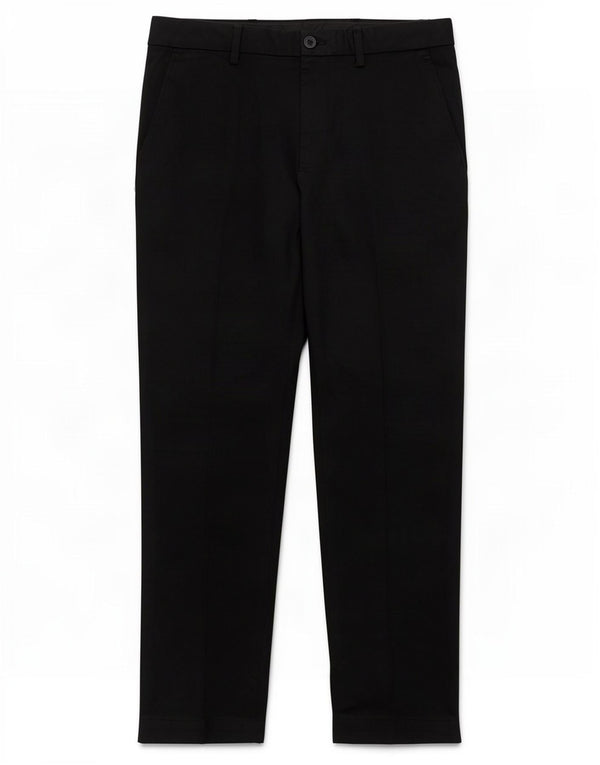 Pantaloni casual slim fit da uomo Marks & Spencer W32 L29 poliestere nero