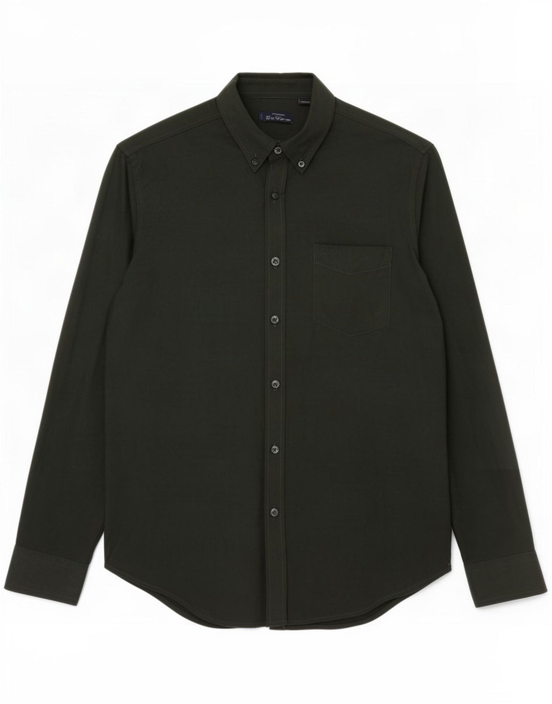 Camicia da uomo Ben Sherman in cotone verde medio