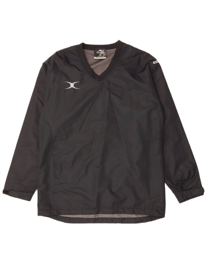 Giacca a vento pullover da uomo VINTAGE UK 34 XS poliestere grigio