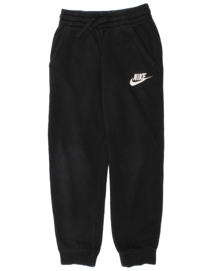 Pantaloni da tuta con grafica NIKE per ragazze, pantaloni da jogging, 8-9 anni, piccoli, cotone nero
